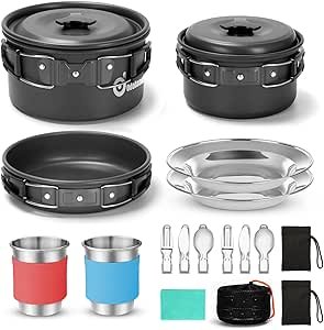 Cocina de camping y utensilios