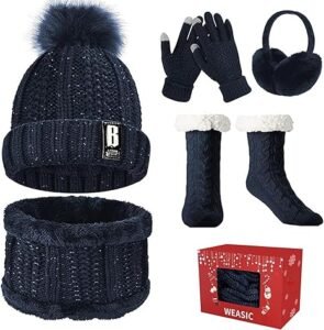 guantes, gorro y calzado adecuado con buena tracción 